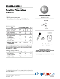 Datasheet 2N5550 manufacturer ON Semiconductor